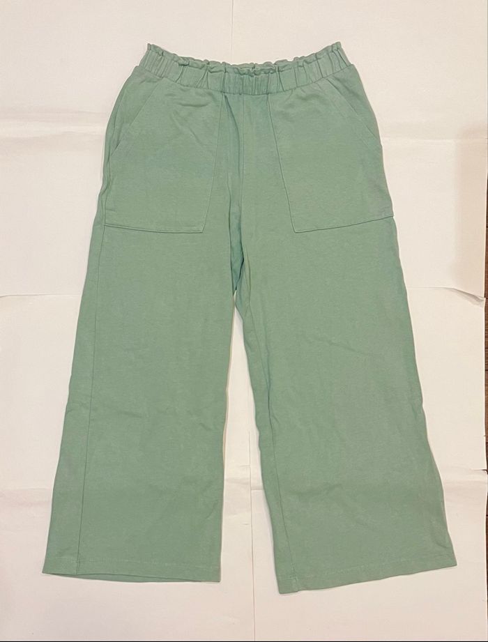 Ensemble vert clair lot sweat zippe à capuche, jogging et short mango taille XS/34 - photo numéro 5