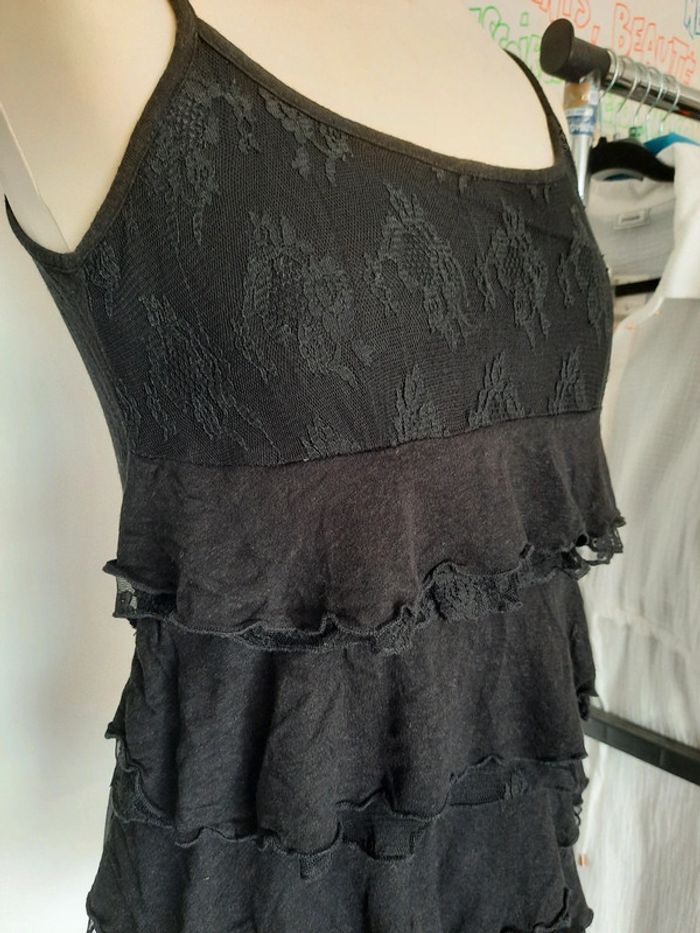 Dressing vintage débardeur femme 38 noir DDP #lora11vintage - photo numéro 2