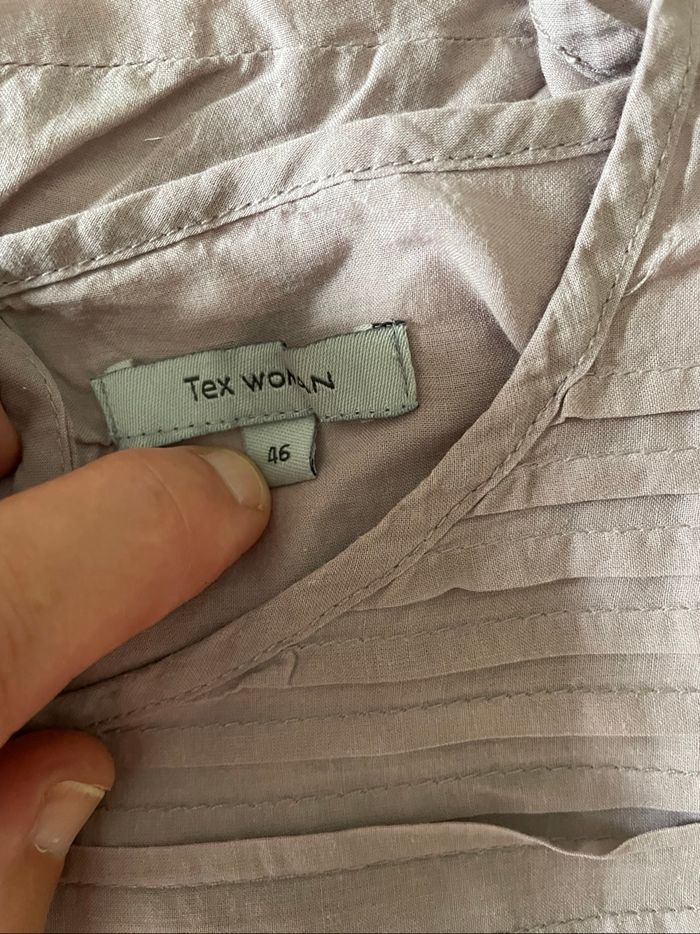 Tunique vieux rose en coton taille 46 - photo numéro 5