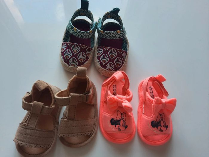 Lot de sandales bébé 3-6 mois