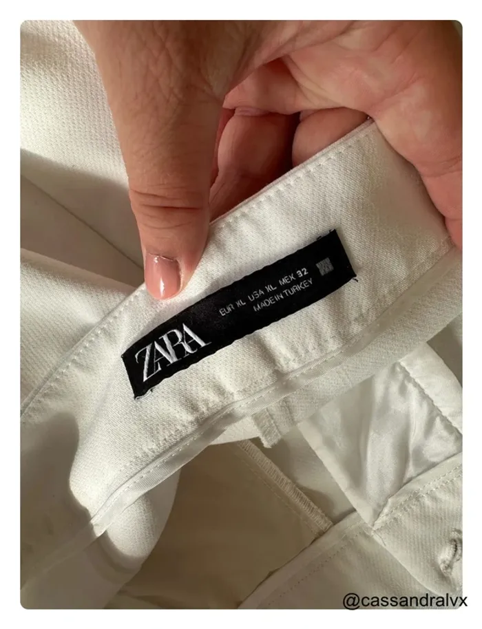 Pantalon fluide blanc - Zara - photo numéro 3