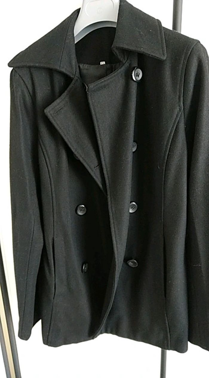 Manteau caban noir neuf - photo numéro 4