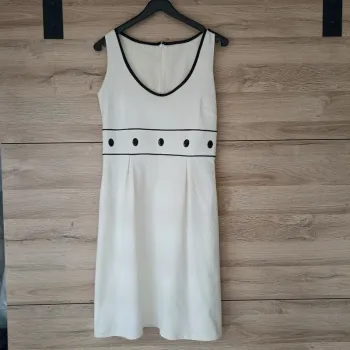 Robe crème et noire femme taille 40
