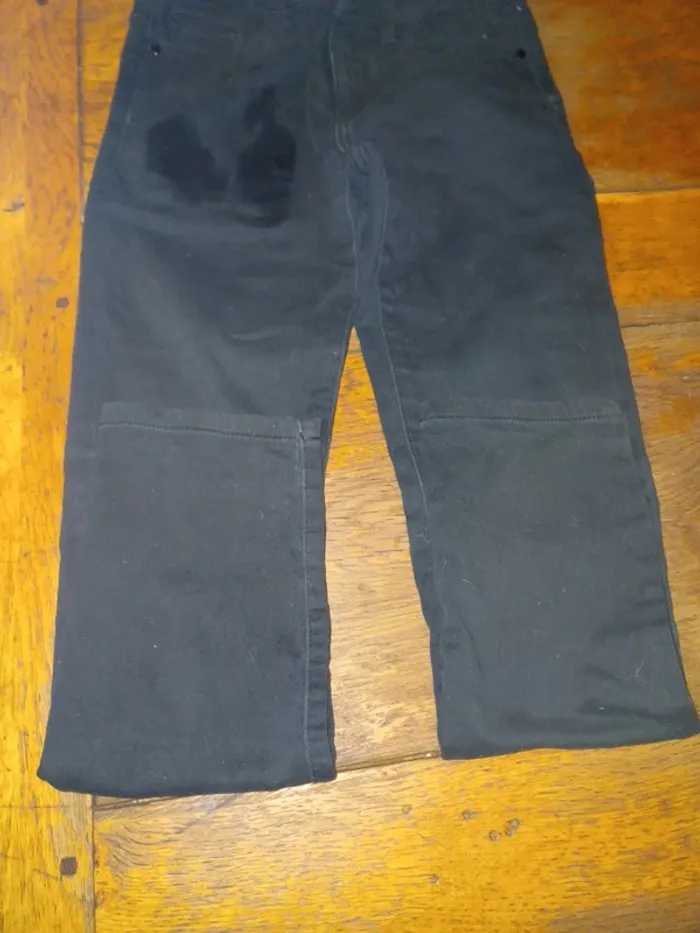 Jeans skinny noir 12 ans taille réglable - photo numéro 4
