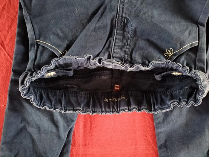 Jeans bleu foncé(marine) à enfiler en 6 ans Sergent major - photo numéro 5