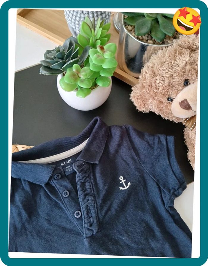 Polo bleu Taille 12 mois🌿🦊 - photo numéro 2
