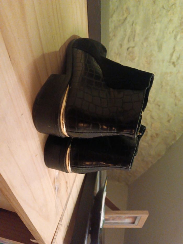 Chaussure femme noire en tbe taille 40 blanco - photo numéro 6