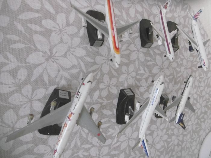 lot collection de 6 avions en métal - photo numéro 1