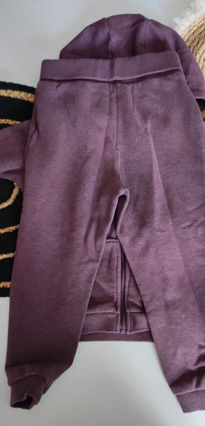 Ensemble survêtement jogging veste à capuche bébé fille mi saison printemps automne hiver - photo numéro 10