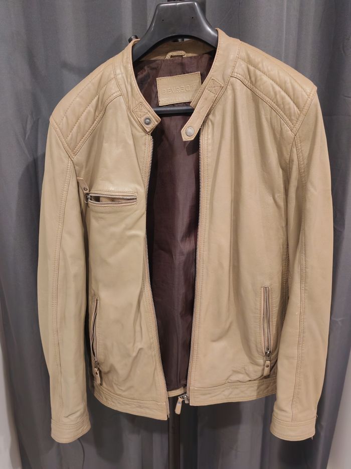 Veste cuir de mouton