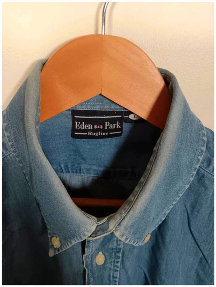 C14 chemise bleu Eden Park L - photo numéro 3