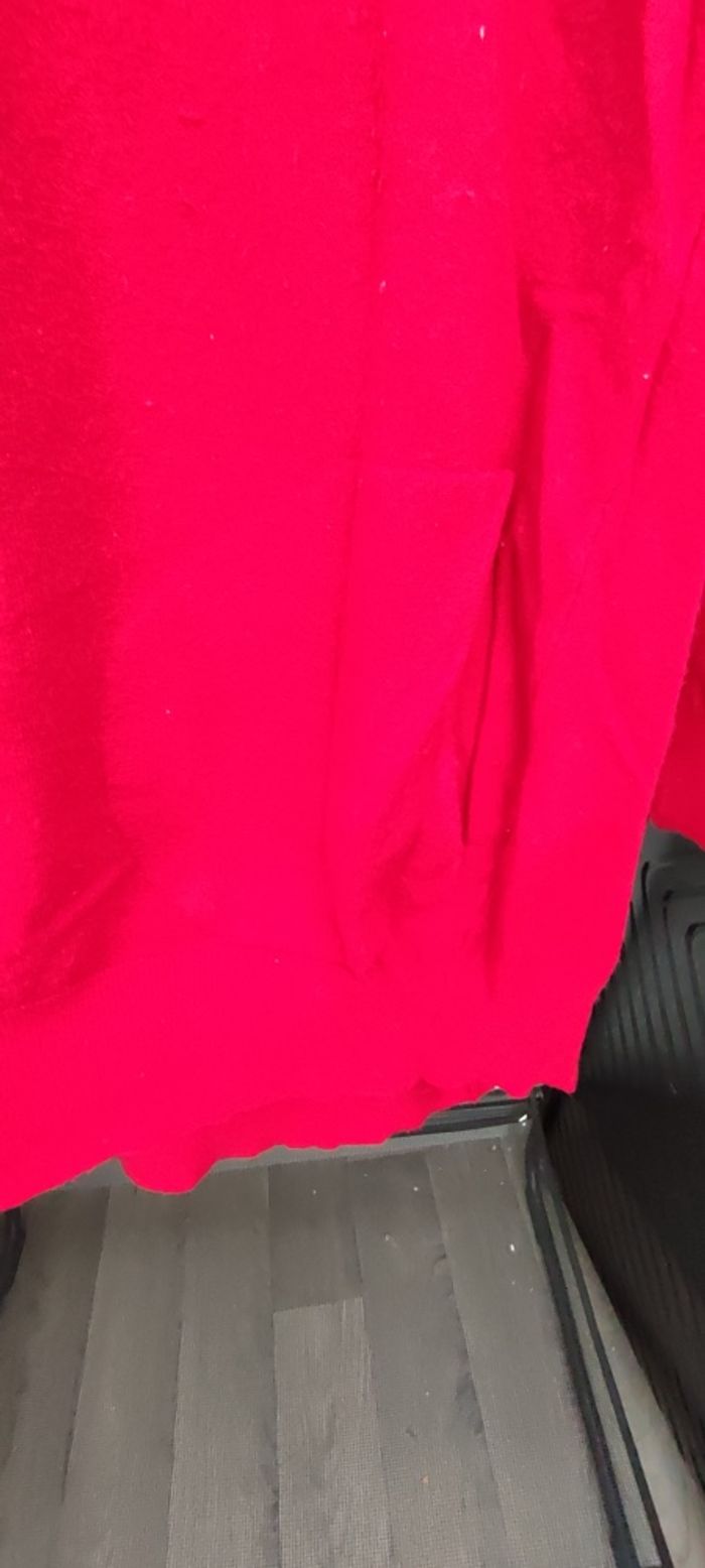 Pull long rouge col rond - Taille M/L - photo numéro 5