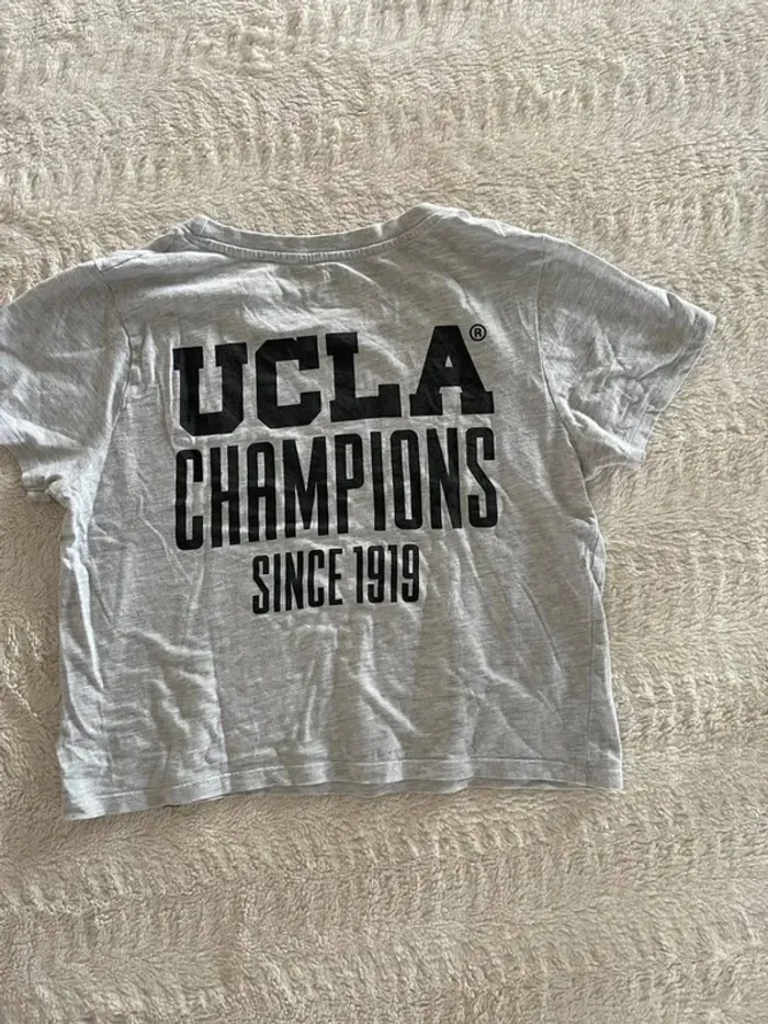Crop top gris