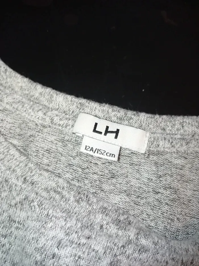 Pull fin manche longue gris - photo numéro 4