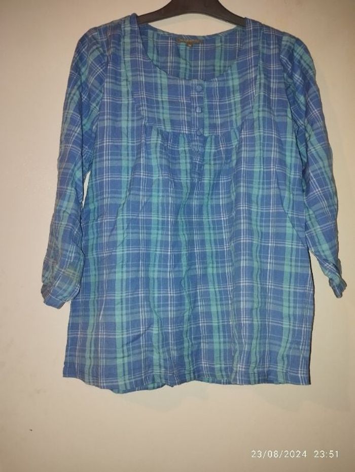 Blouse bleue