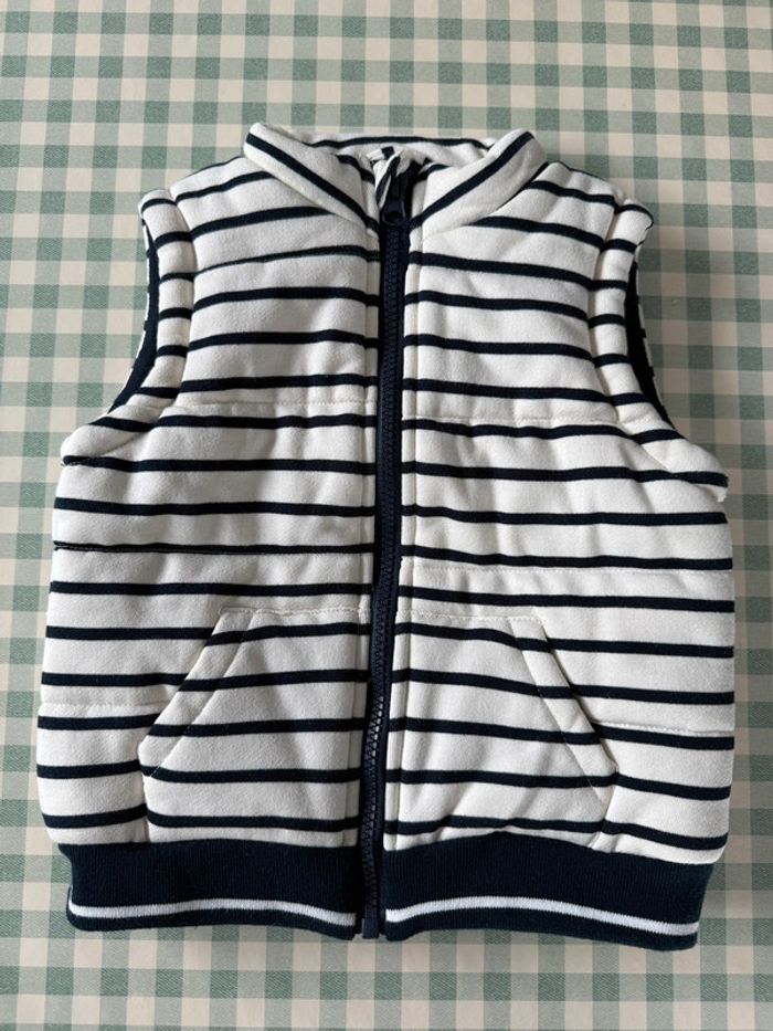 Veste sans manche marinière Bout’chou 36 mois