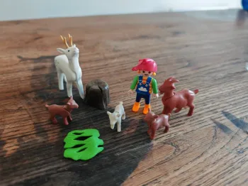 Fillette avec chèvre 4785