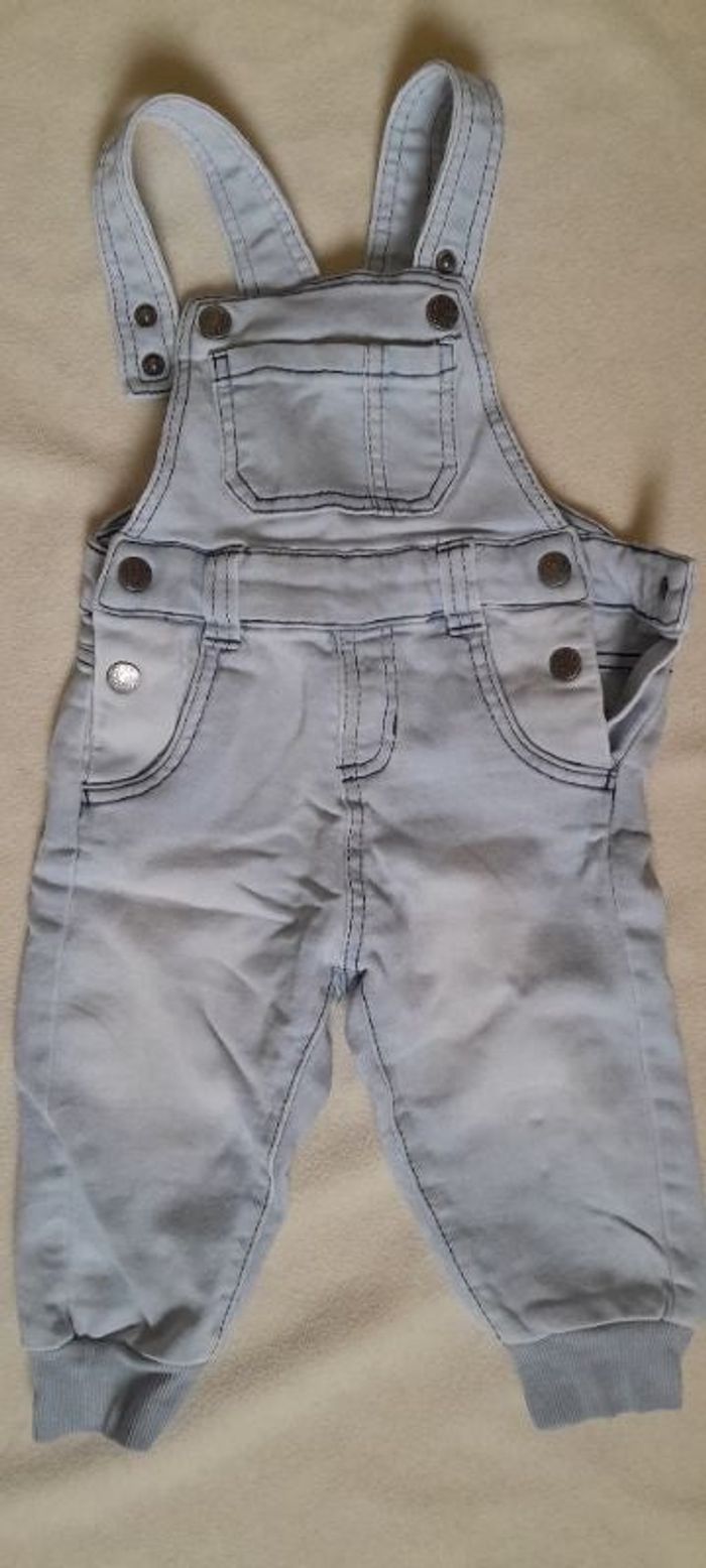 Salopette Mixte façon jean 9-12 mois