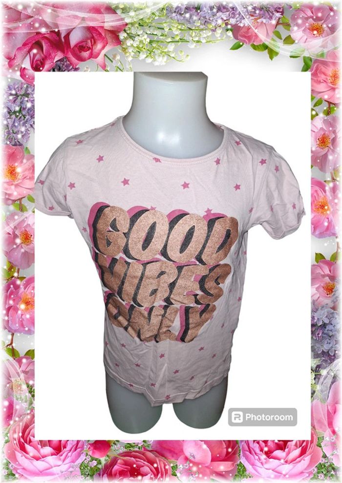 💫🌸 T-shirt imprimé manches courtes pour fille 🌸💫