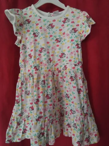 (75)robe Minnie manches courtes 24 mois