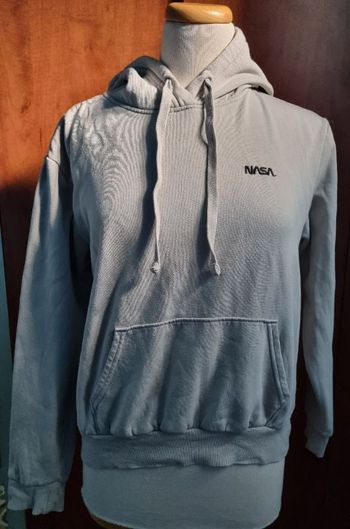 Sweat à capuche gris clair taille S (Nasa)