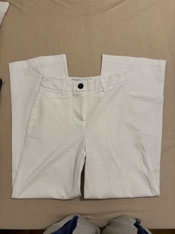 pantalon large blanc 