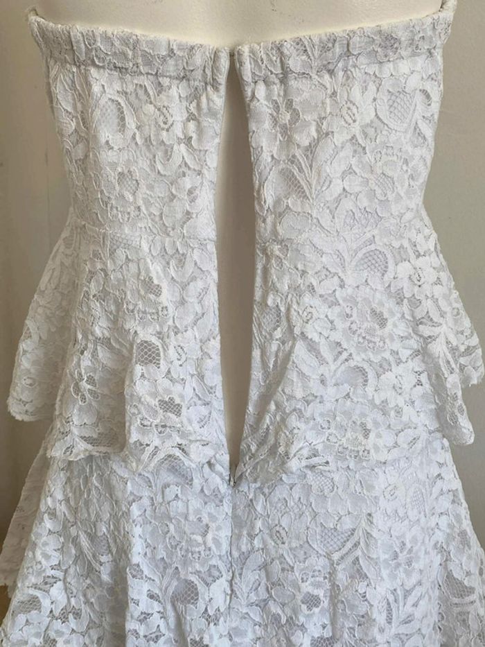 Robe chic bustier à dentelle broderie anglaise 34/36 Jennyfer - photo numéro 7