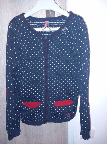 Gilet à pois orchestra 10ans