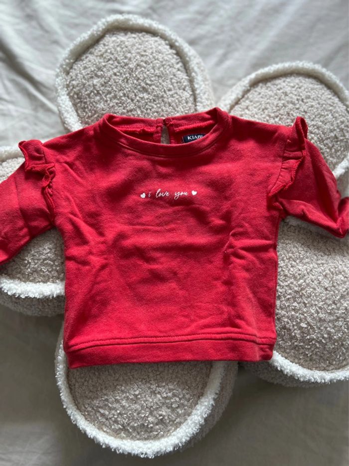 Sweat rouge I love you