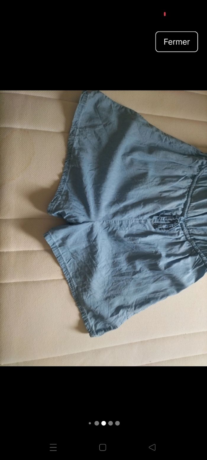 Combishort en jean lefties taille L - photo numéro 6