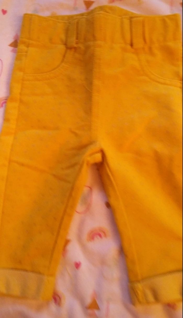 3 mois_Lot 9 pantalons fille_ séparable - photo numéro 9