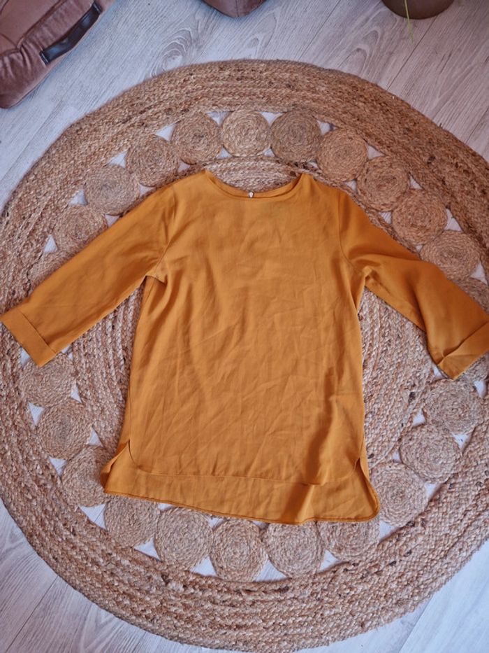 Blouse chemisier moutarde manches 3/4 Primark 🌻 Taille 36🌻