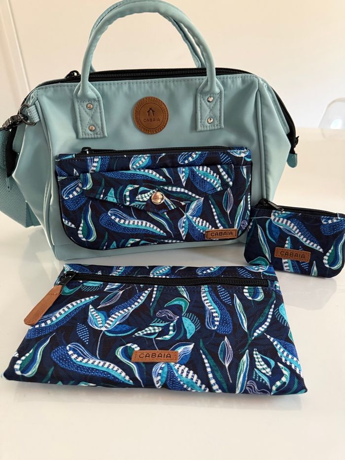 Pochette crossbody + porte monnaie + pochette CABAIA - photo numéro 5