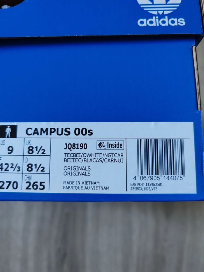 Adidas Campus 00s vert kaki édition spécial taille 42 - photo numéro 8
