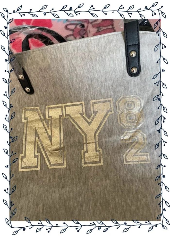 Sac gris à motifs, marque Jennyfer - photo numéro 3