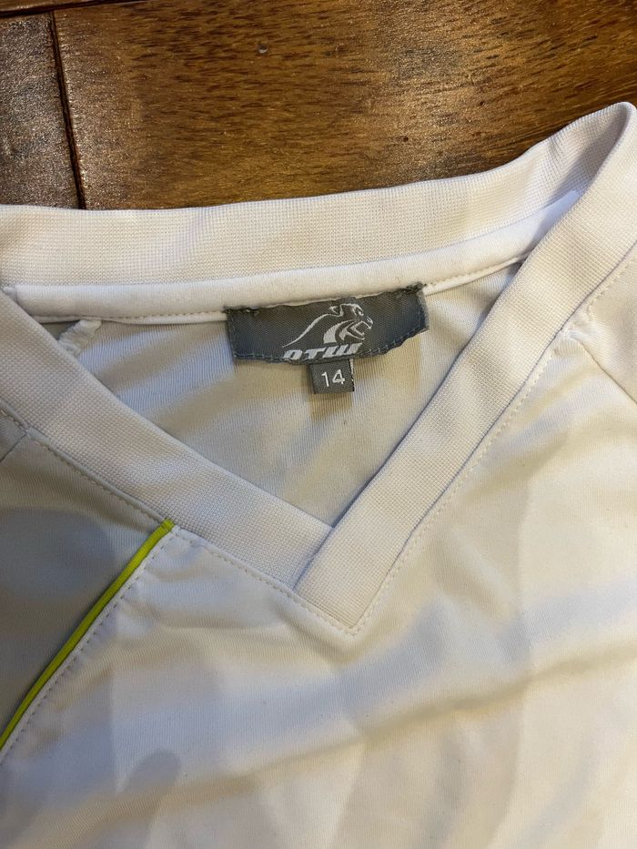 Maillot de sport otw 14 ans blanc et vert - photo numéro 2