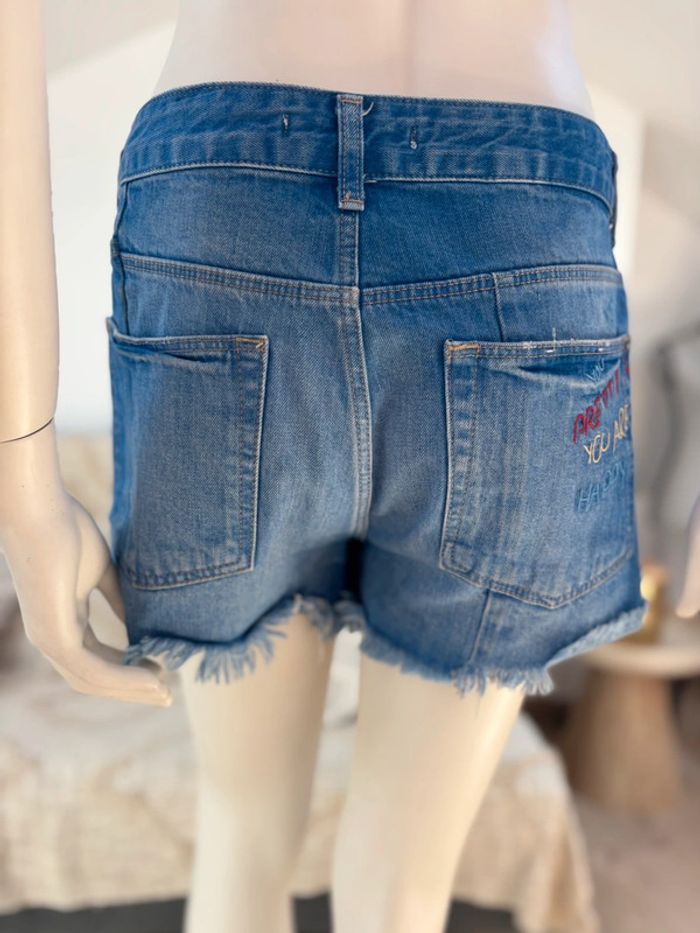 Jean déchiré avec poches apparentes T36 Zara - photo numéro 4