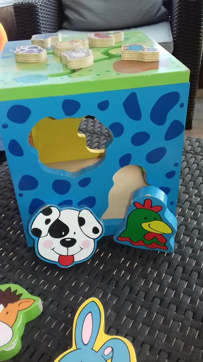 cube d activités. en bois - photo numéro 3