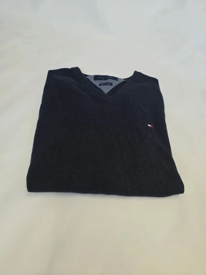Pull Col v Cotton cashmere vintage - photo numéro 2