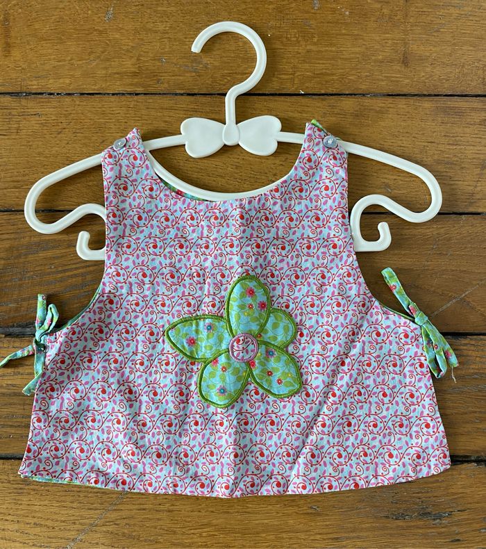 Lot bébé vêtements été fille 12 mois robe, teeshirt salopette, débardeur - photo numéro 10