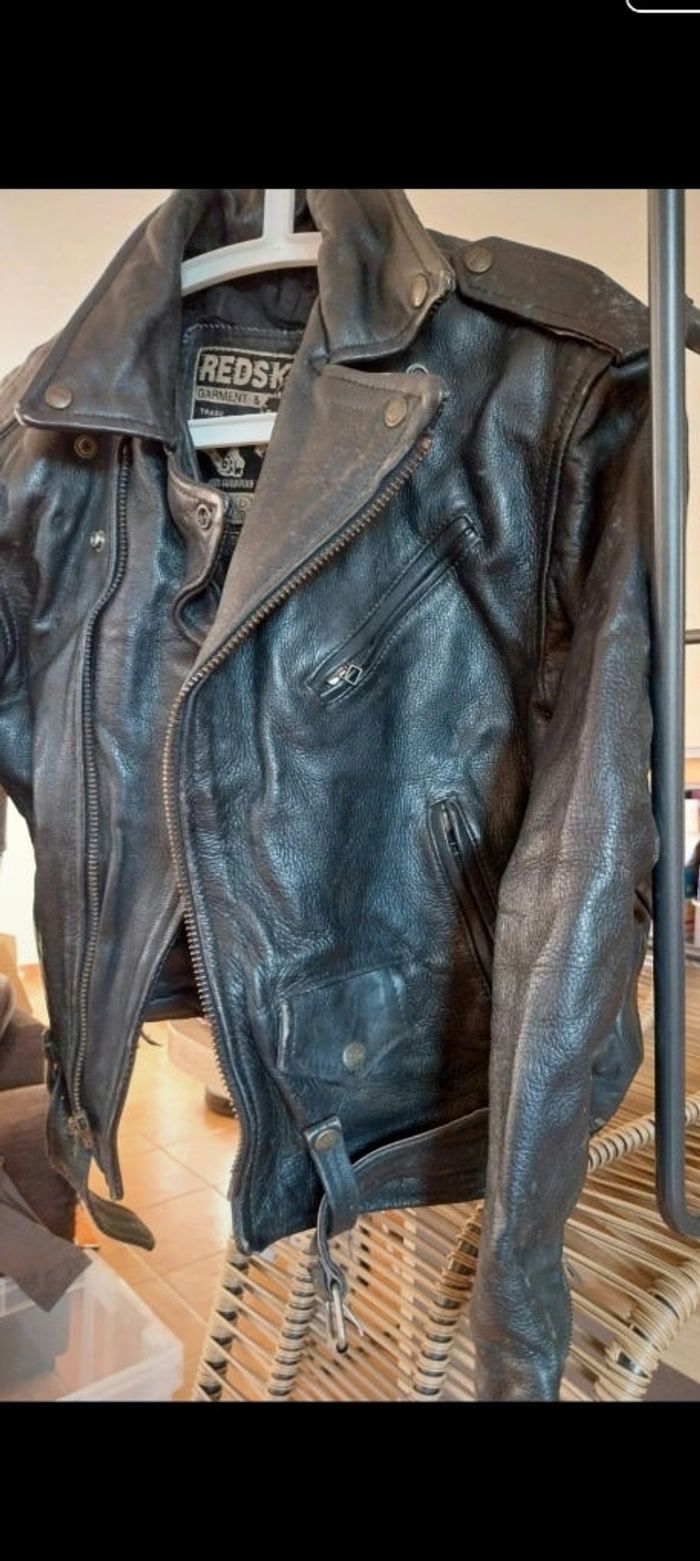 Blouson en Cuir noir Redskins - photo numéro 2