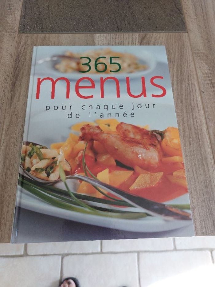 Livre cuisine 365 menus pour l'année