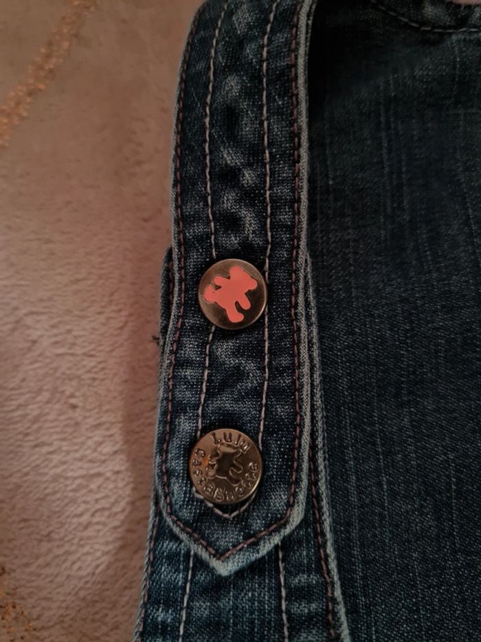 Robe en jeans fille 12 mois lulu castagnette - photo numéro 4