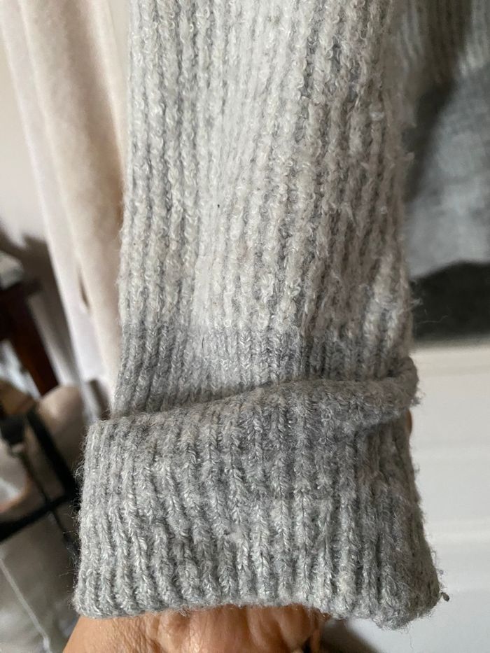 Pull col roule oversize gris Primark - photo numéro 4