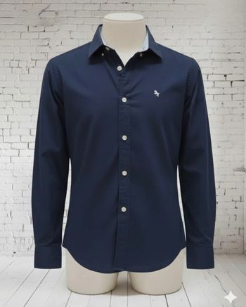 Magnifique chemise de cérémonie bleu marine H&M 10A