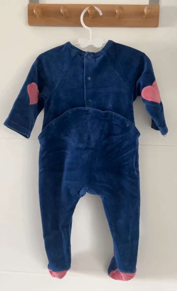 Pyjama velours bébé fille - photo numéro 3