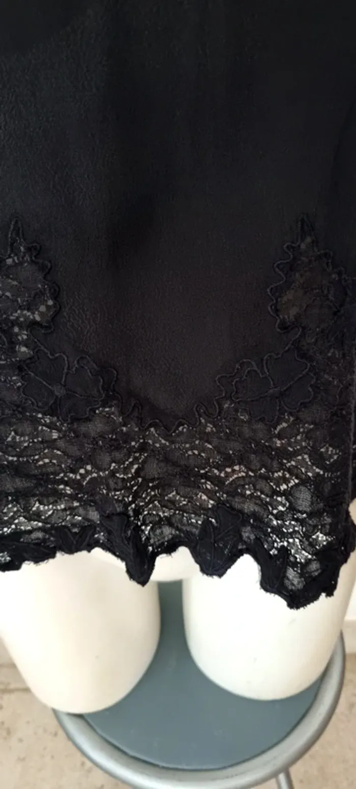Débardeur noir dentelle river island 38 - photo numéro 3