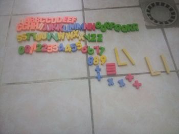 Lettres + chiffres magnétiques