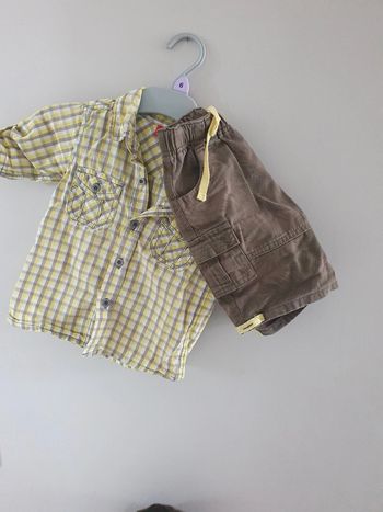 Ensemble short et chemise sprout 2 ans