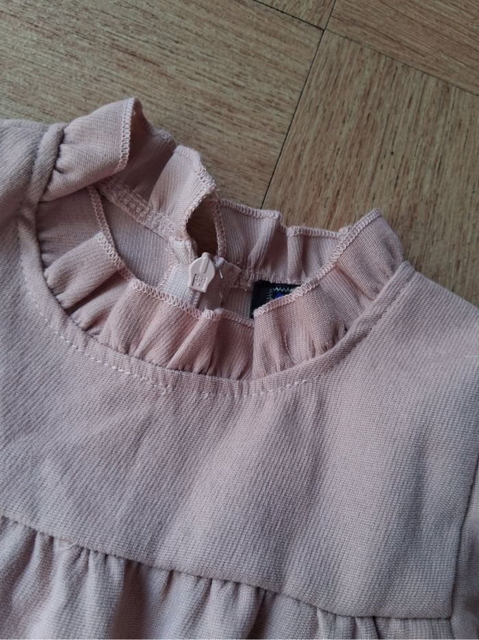 Robe manche longue rose pale - photo numéro 2